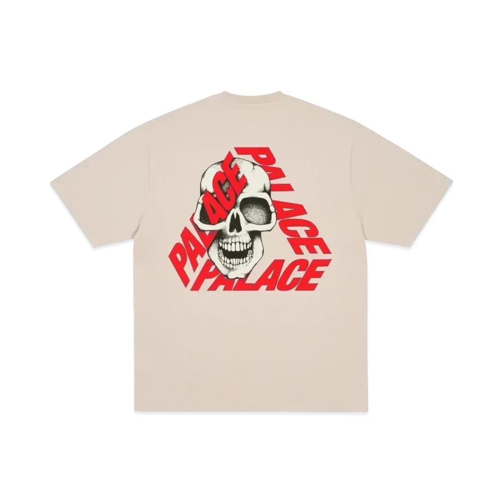 PALACE P3 Skull T-Shirt "Stoney Grey"