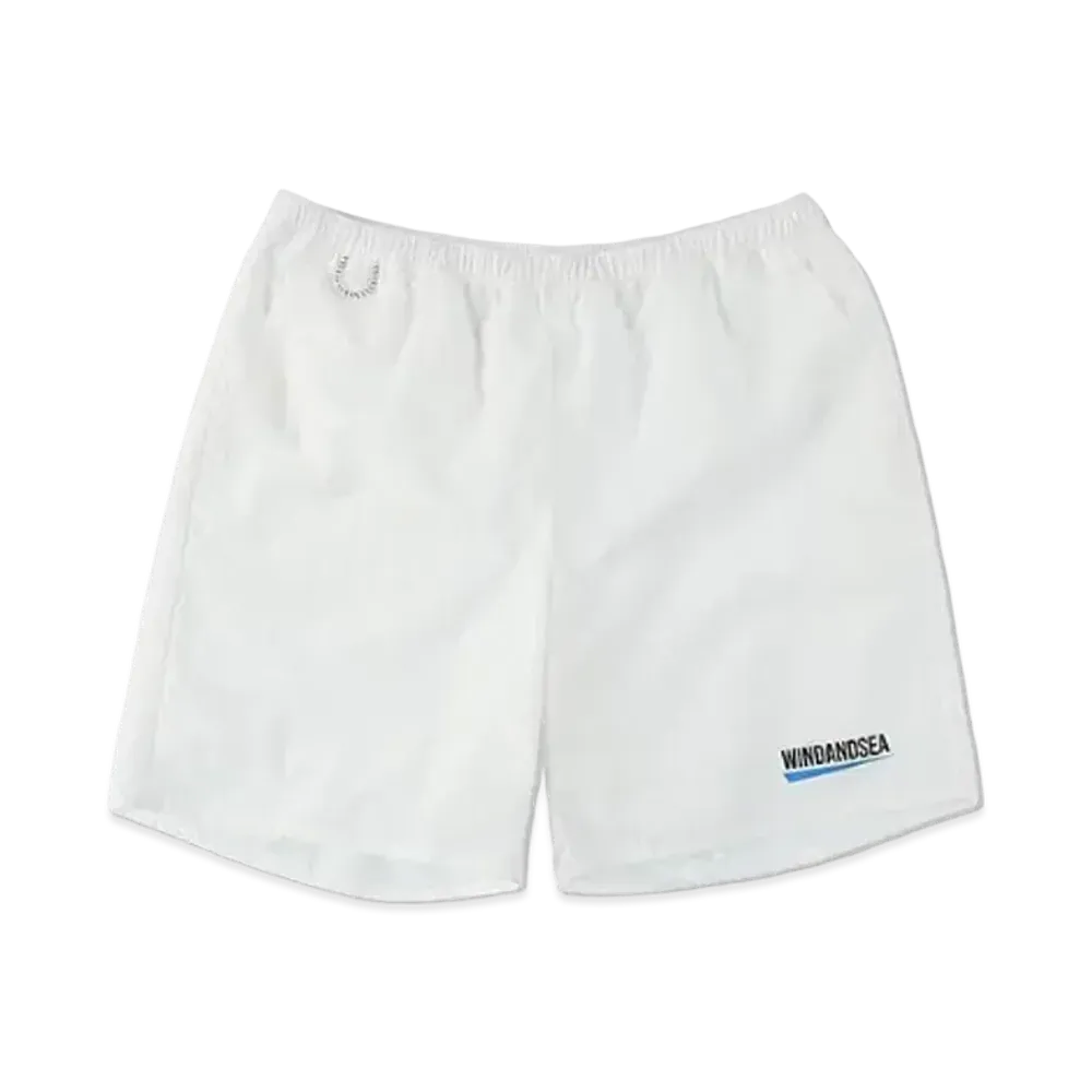 WIND AND SEA Fishnet Recycle Nylon Shorts "White"