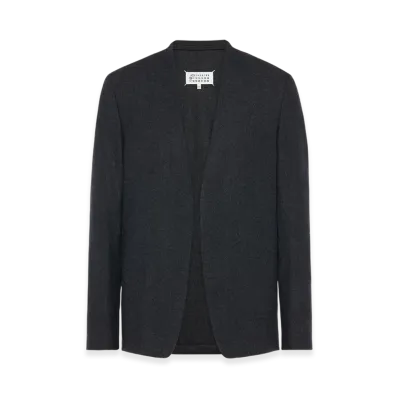 Maison Margiela Minimal Wool Jacket "Dark Gray"