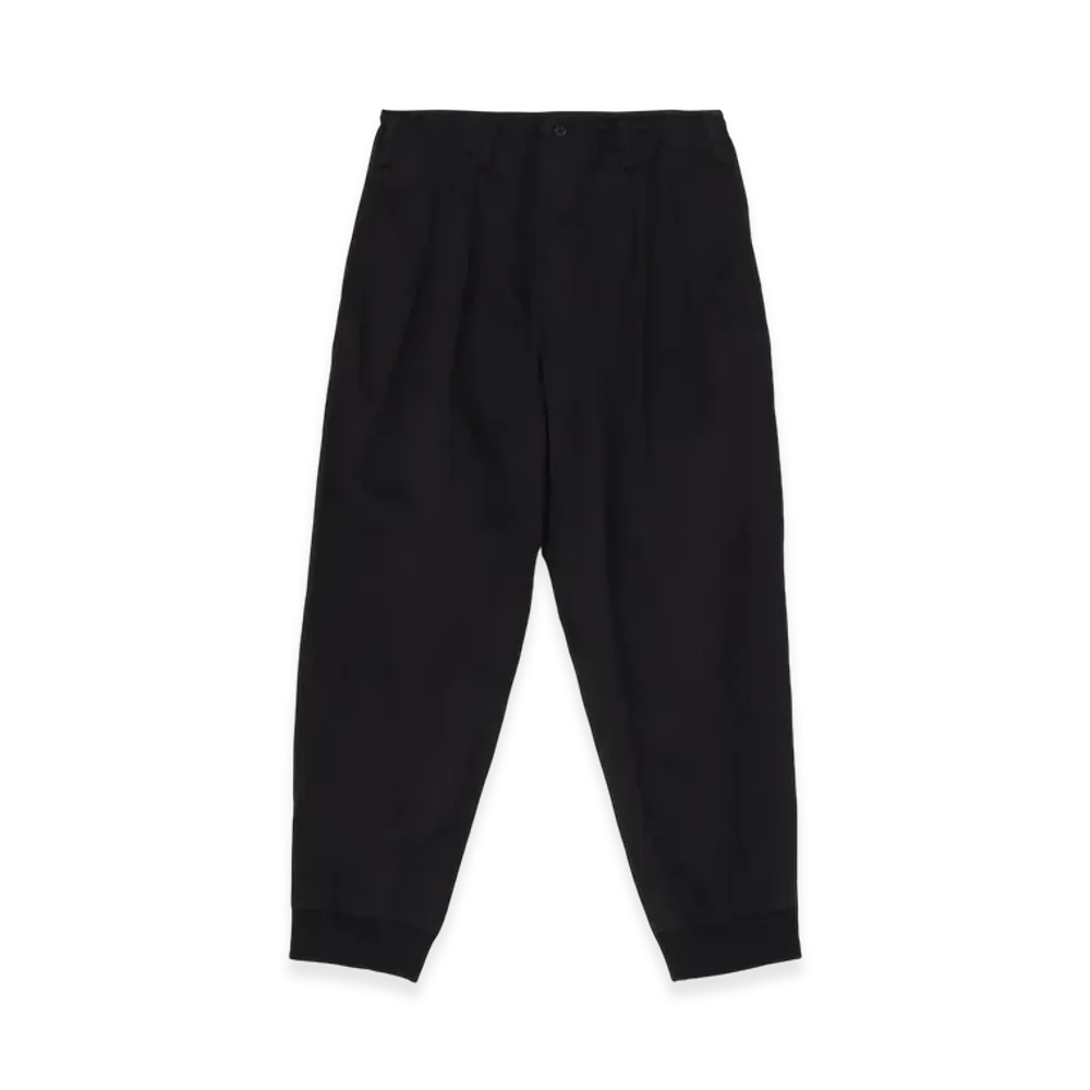 WILDSIDE YOHJI YAMAMOTO Cotton Chino Rib Pants "Black"