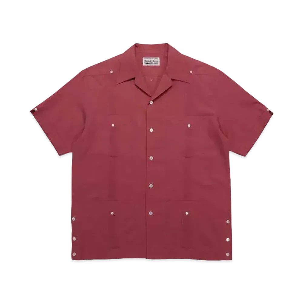 WACKO MARIA CUBA SHIRT "Burgundy"