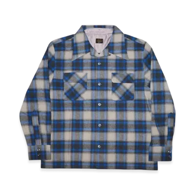 SAPEur SNVG Ombre Check Shirt "Blue"