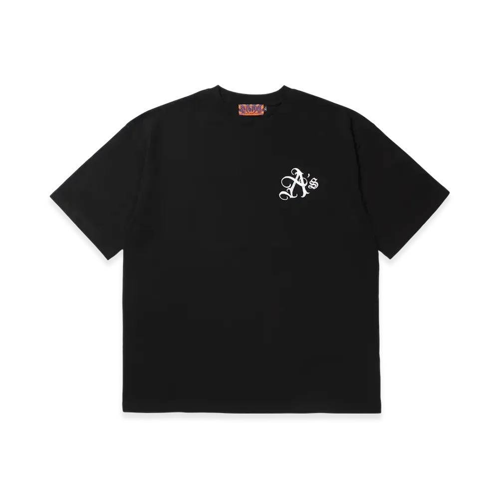 APHRODITEGANG A's Logo Embroidery S/S Tee "Black/White"