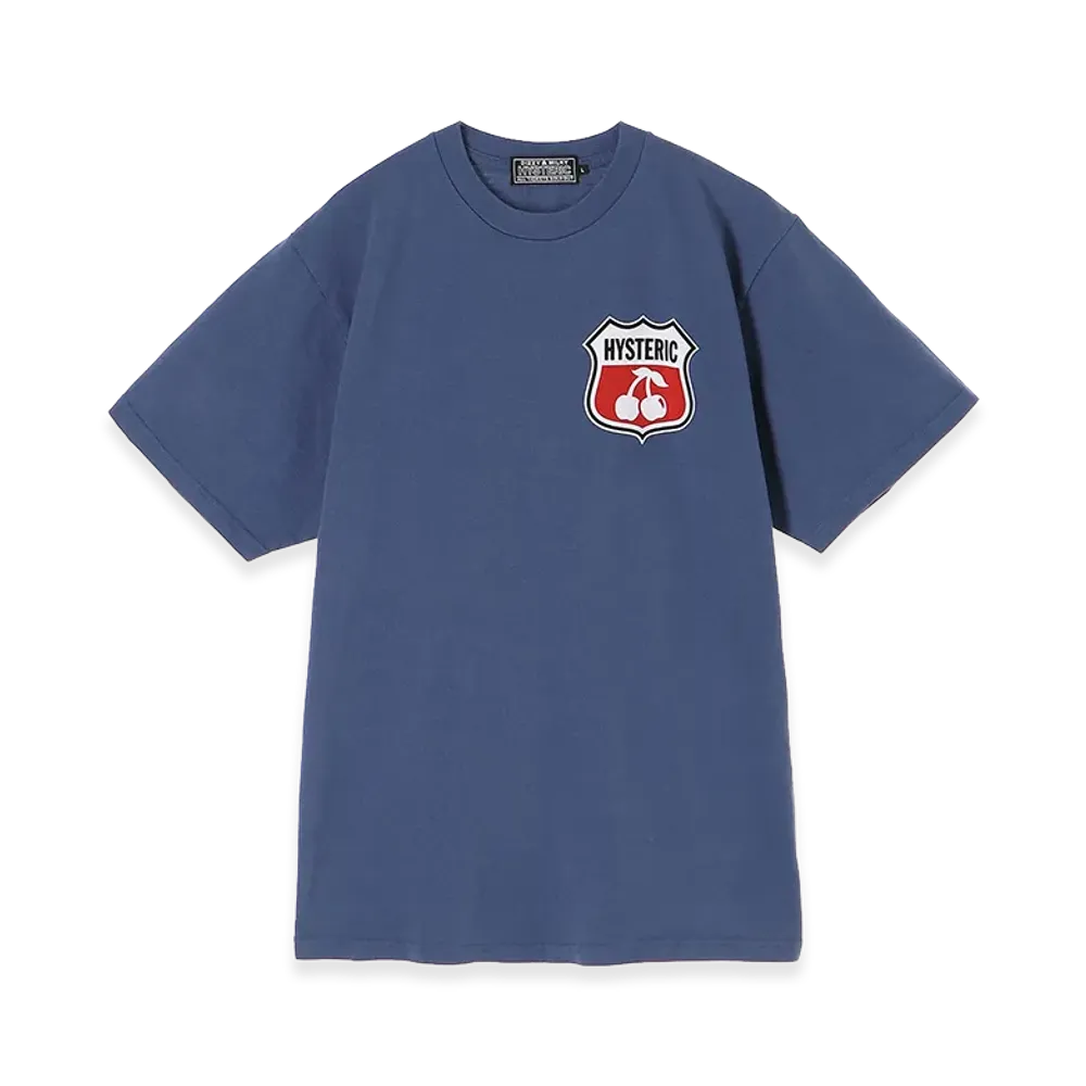 HYSTERIC GLAMOUR Hysteric Cherry Tee "Navy"