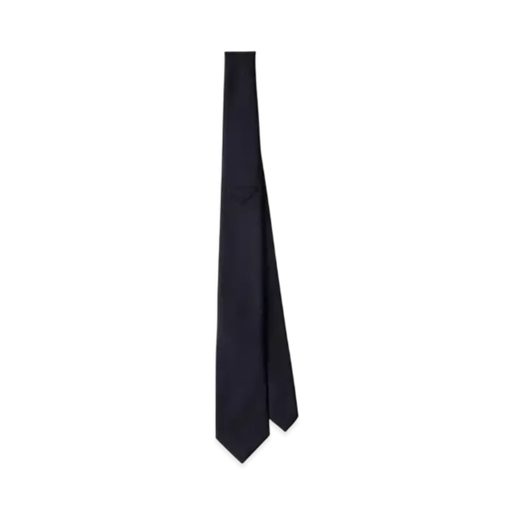 PRADA Wool Tie "Navy"