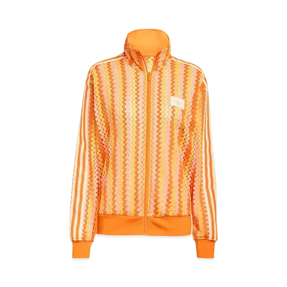adidas Originals Summer Glow Firebird Track Top "Semi Lucid Fuchsia/Hazy Orange/Semi Solar Orange"
