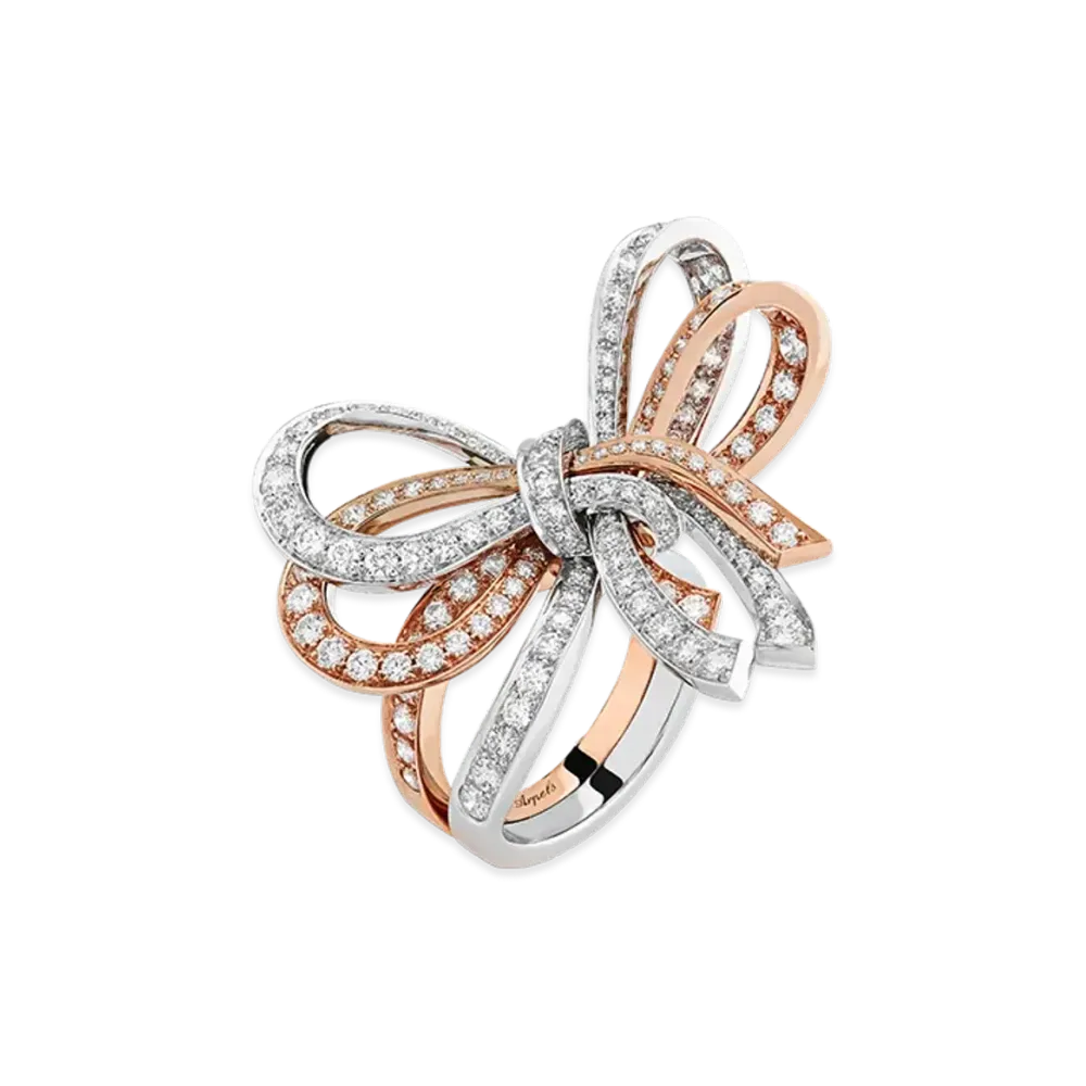 Van Cleef & Arpels Noeud Entre les Doigts ring "18K White gold/Diamond"