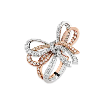 Van Cleef & Arpels Noeud Entre les Doigts ring "18K White gold/Diamond"