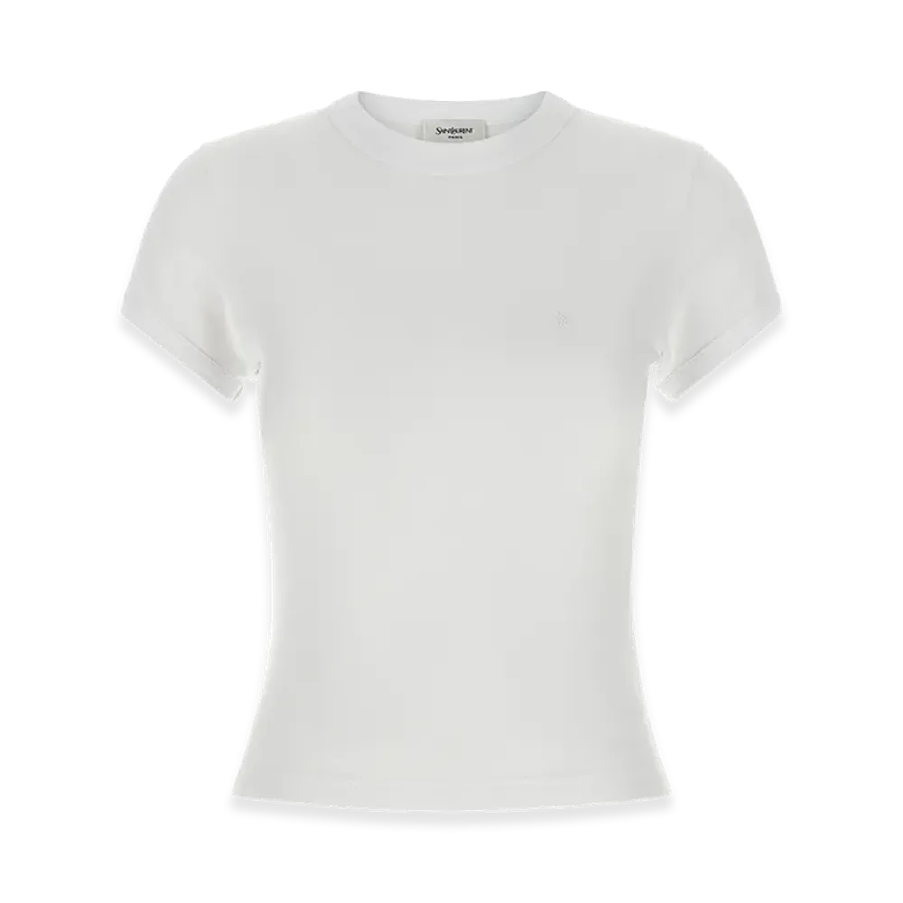 Saint Laurent Women's T-Shirts "White"
