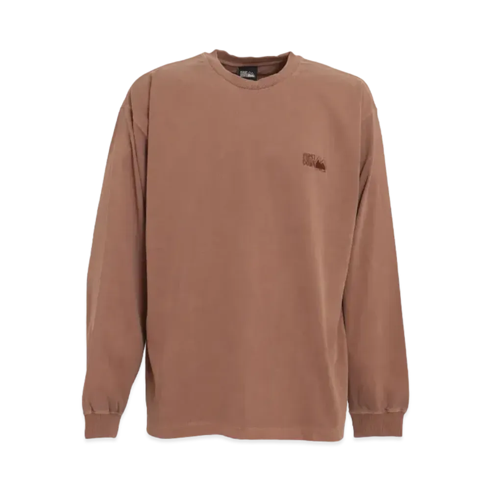 FIRST DOWN LOGO L/S T "Ginger Biscuit"