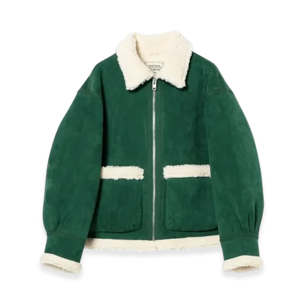 BEAMS FUTURE ARCHIVE Fake Mouton Blouson "Green"