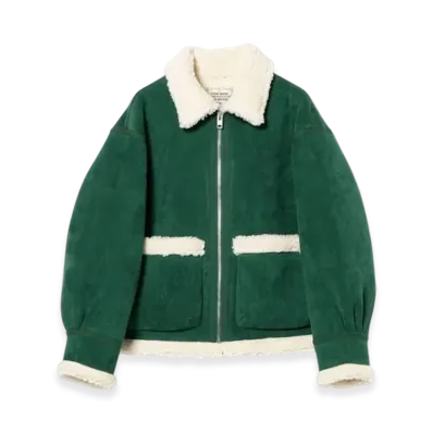 BEAMS FUTURE ARCHIVE Fake Mouton Blouson "Green"
