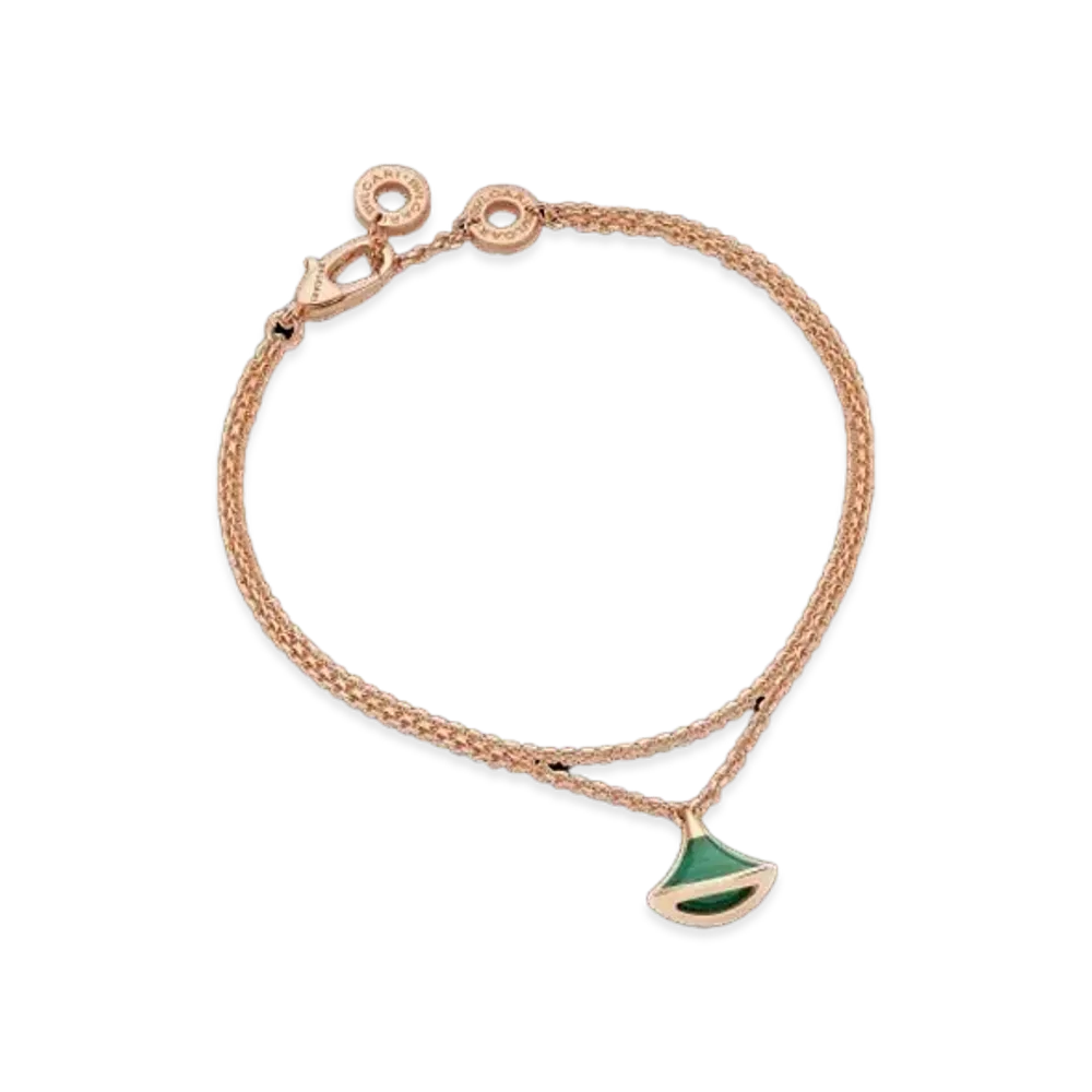 BVLGARI Divas Dream Bracelet Malachite "Pink Gold"
