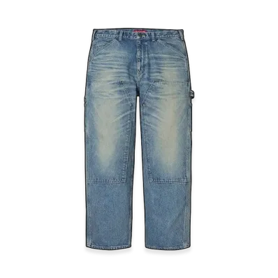 Supreme Worn Double Knee Painter Pant "Denim" (26FW)