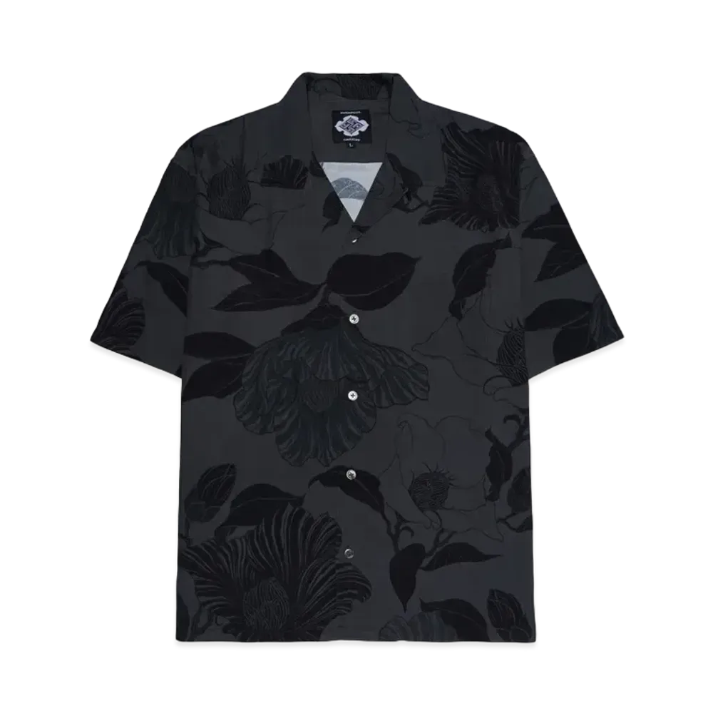 APHRODITEGANG Gakkin x Budspool Mawaribana Hawaiian Shirt "Black"