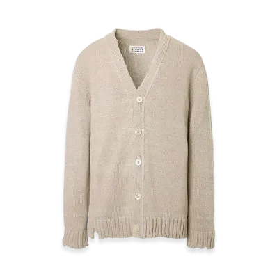Maison Margiela Destroyed Cardigan Beige "Beige"