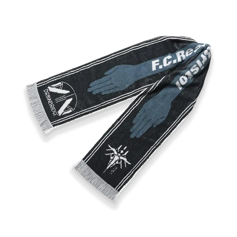F.C.Real Bristol x Death Stranding 2: Towel Muffler "Black"