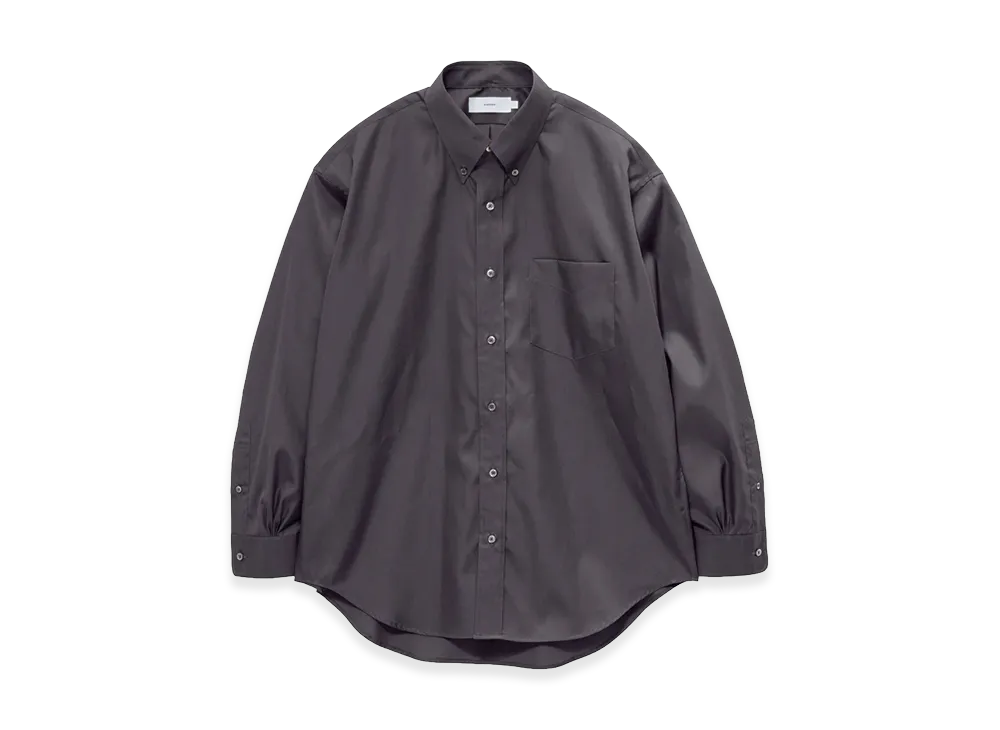 Graphpaper Easy Care Poplin L/S B.D Box Shirt "Gray"