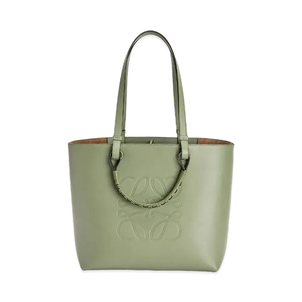 LOEWE Small Anagram Tote In Classic Calfskin "Rosemary"