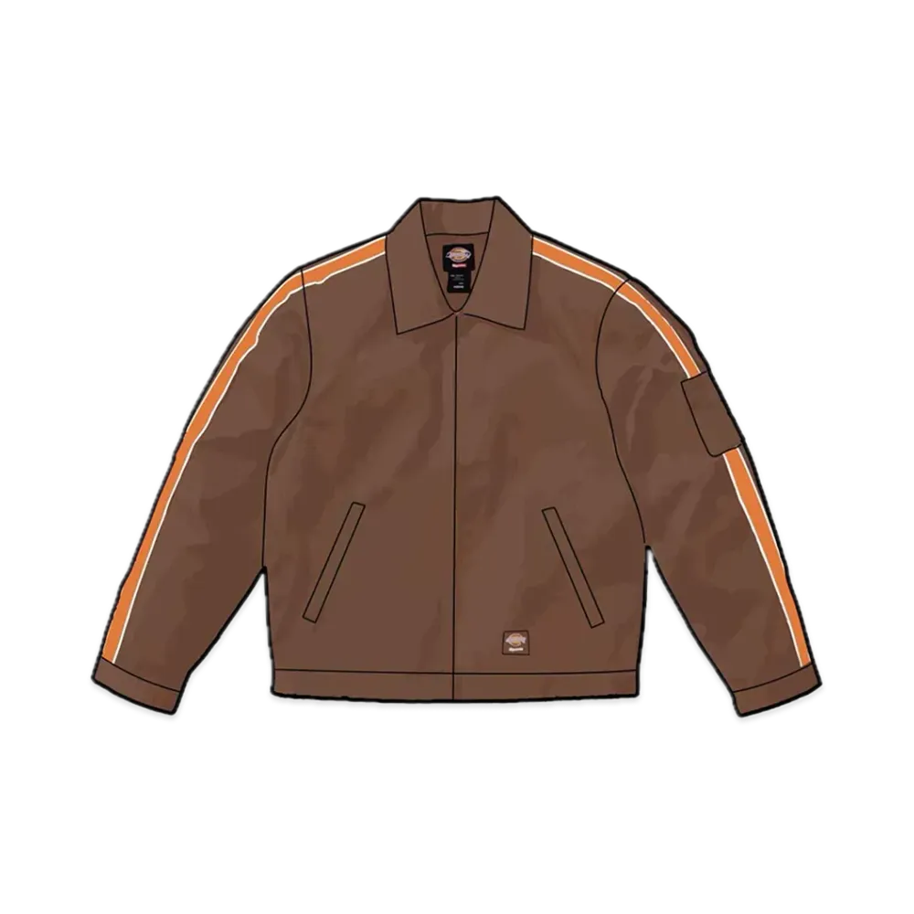 Supreme x Dickies Stripe Eisenhower Jacket "Brown"