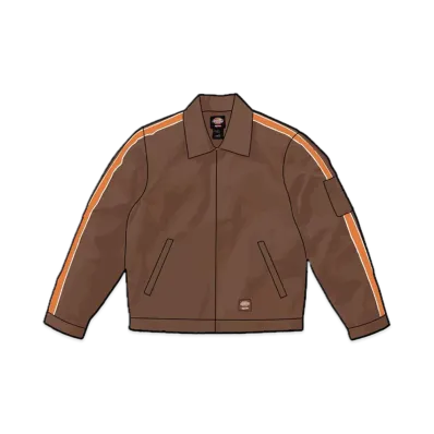 Supreme x Dickies Stripe Eisenhower Jacket "Brown"