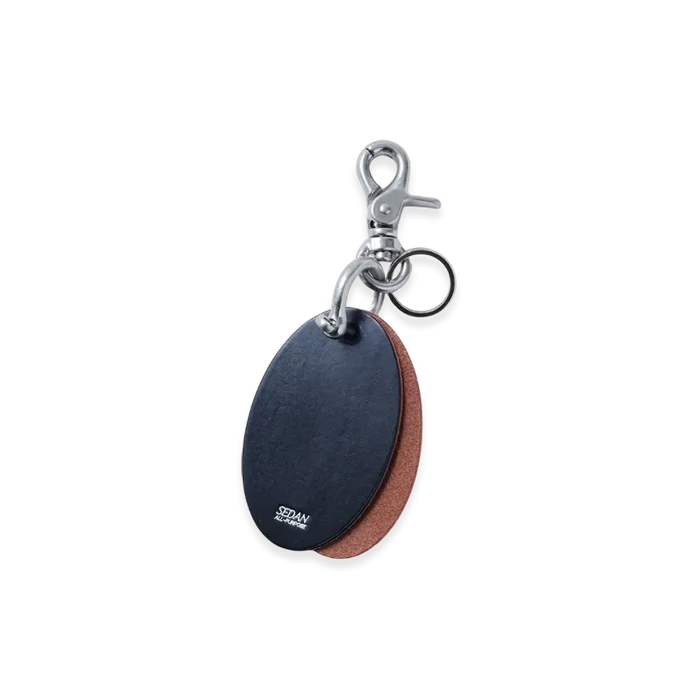 SEDAN ALL-PURPOSE Oval Keyring "Black"