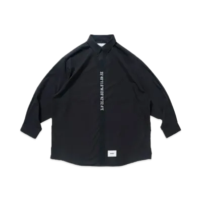 WTAPS BD 02 / LS / Ctpl. Broadcloth "Black"