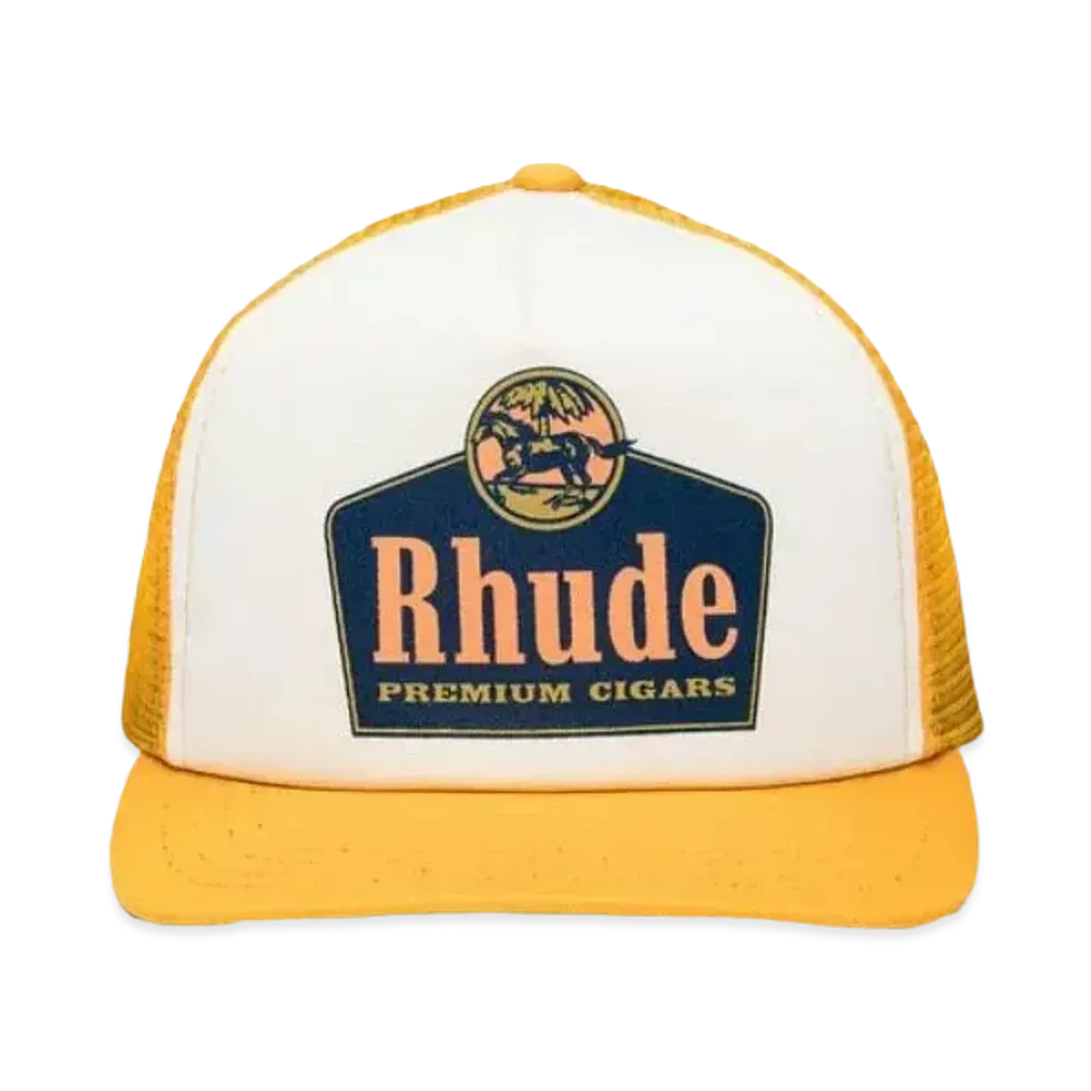 RHUDE Cigars Trucker Hat "Yellow"