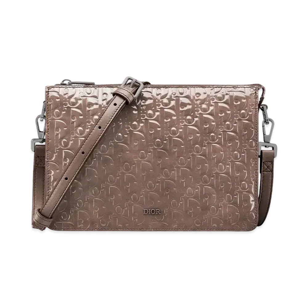Dior Boxy Bag with Strap Dior Oblique "Plum"