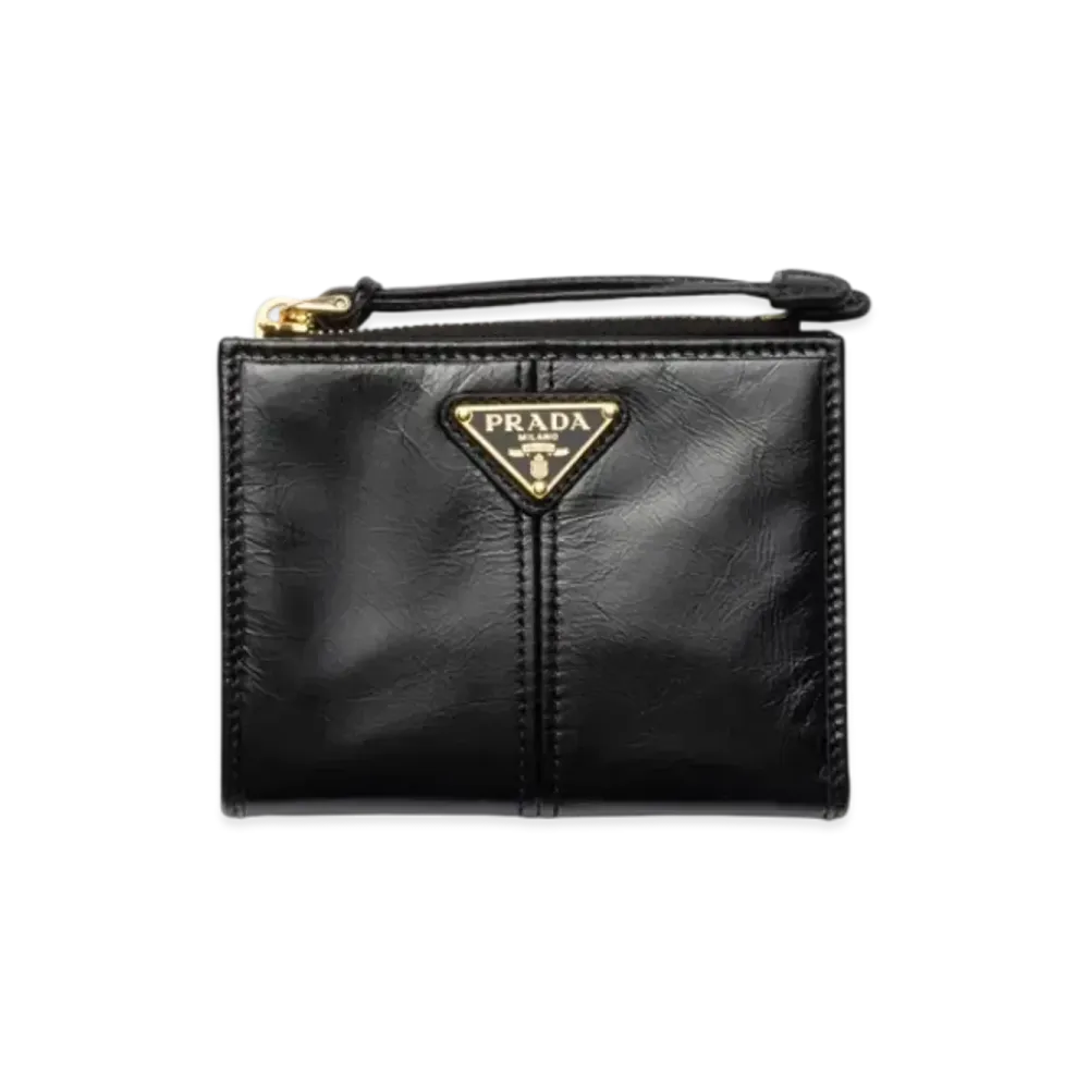 PRADA Small Leather Wallet "Black"