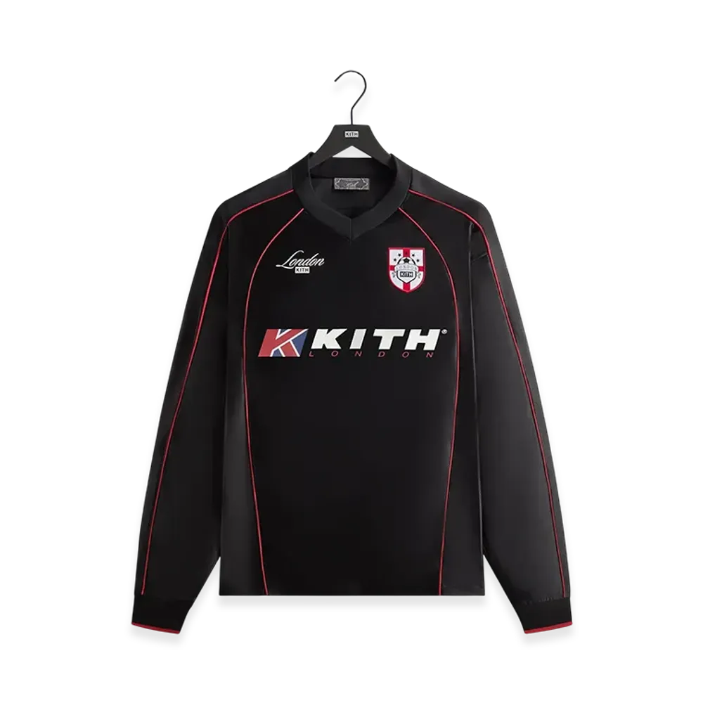 Kith London Long Sleeve Agu Soccer Jersey "Black"