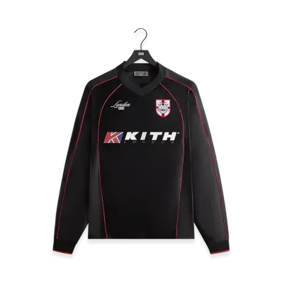 Kith London Long Sleeve Agu Soccer Jersey "Black"