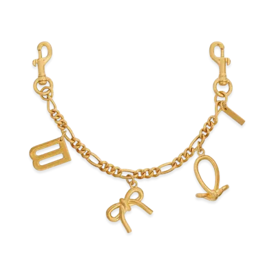 BALENCIAGA Women's Keyring Chain with Charm "Gold"