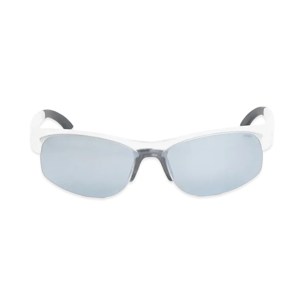 Stussy Hiro Sunglasses "Frost Clear / Mirror Lens"