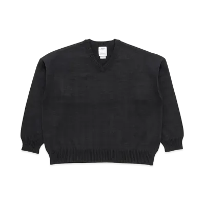 visvim Selmer V-Neck Knit (W/L) "Black"
