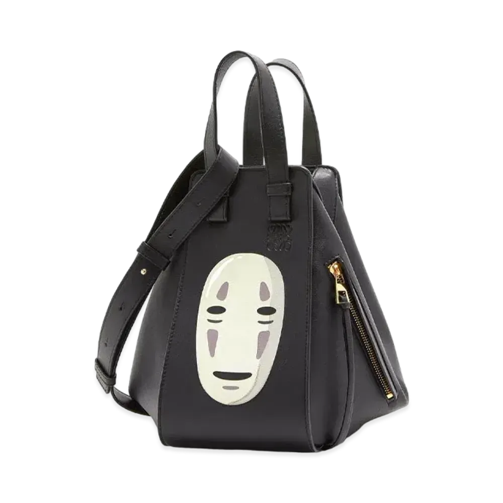 LOEWE x Spirited Away Kaonashi Small Hammock Bag In Classic Calfskin "Black"
