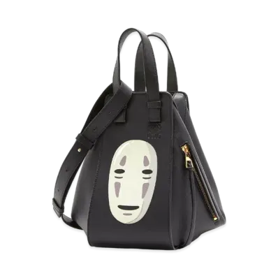 LOEWE x Spirited Away Kaonashi Small Hammock Bag In Classic Calfskin "Black"
