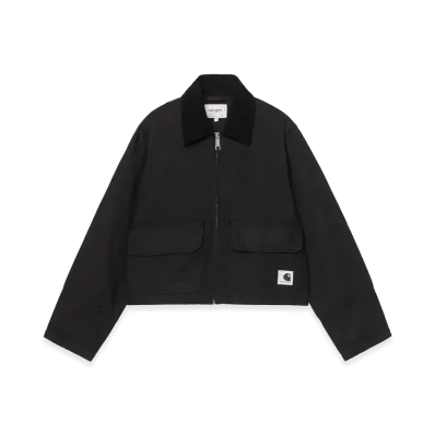 Carhartt WIP Women's Prescott Jacket "Black/Black(Garment Dyed)"