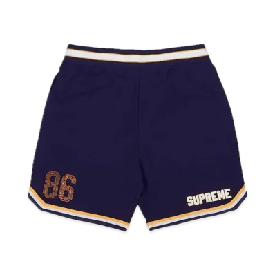 Supreme Faux Croc Basketball Short "Purple"