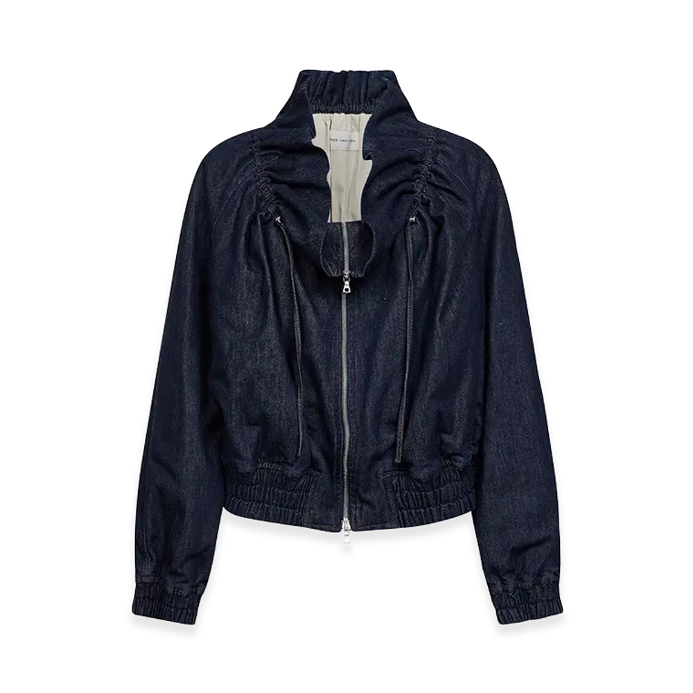 DRIES VAN NOTEN Women's Voly Den 3385 W.W.Jacket "Blue"