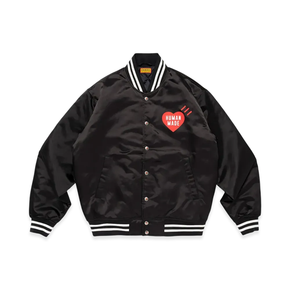 HUMAN MADE Nylon Stadium Jacket "Black"
