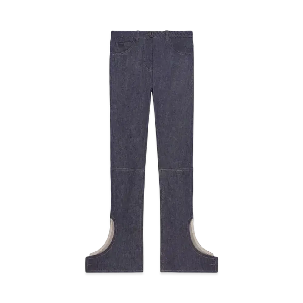 Courreges Reversed Denim Pants "Dark Heather Grey"