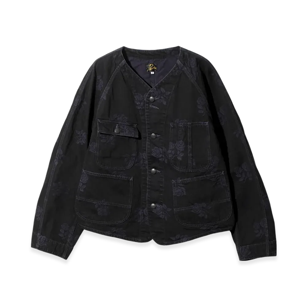 NEEDLES Short Coverall-10Oz Denim/Rose JQ. "Black"
