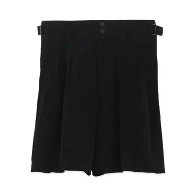Yohji Yamamoto Pour Homme TUXEDOCREPE DE CHINE HIGH WAIST PANTS "Black"