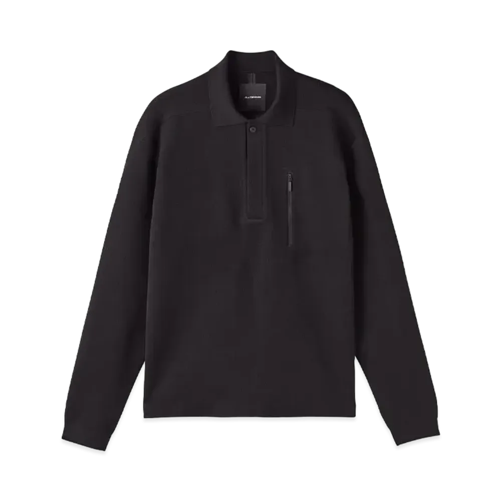 DESCENTE ALLTERRAIN Fusion Knit L/S Shirts "Black"