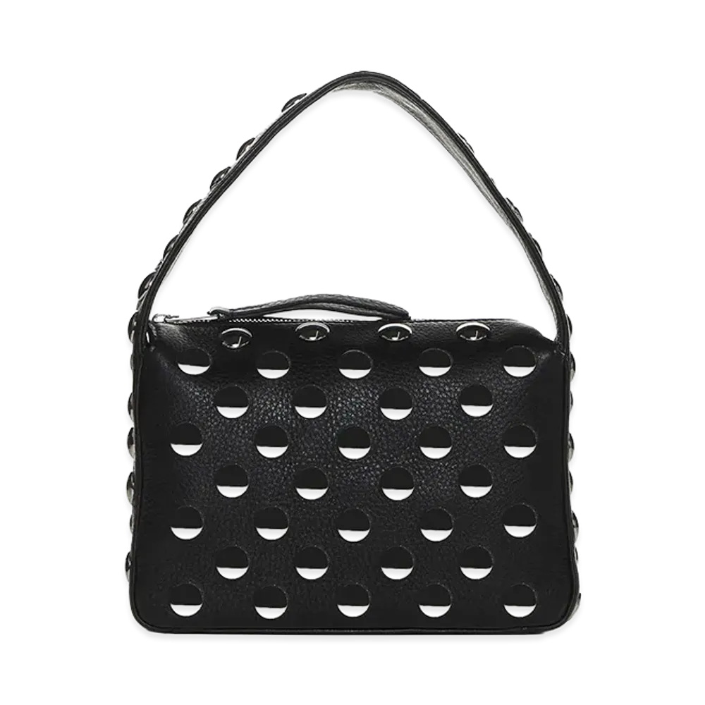 KHAITE Women's Elena Small Studded Leather Handbag "Black"