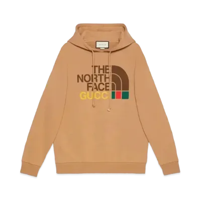 GUCCI x The North Face Cotton Hoodie "Brown"