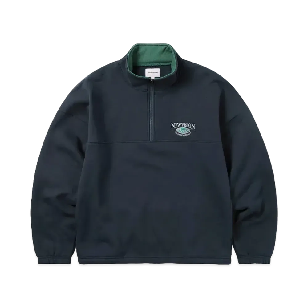 thisisneverthat Half Zip Sweatshirt "Navy"
