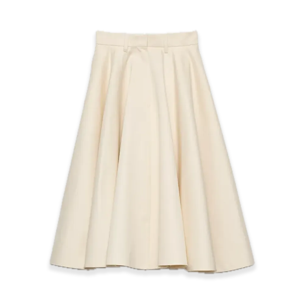 PRADA Chino Midi Skirt "Natural"