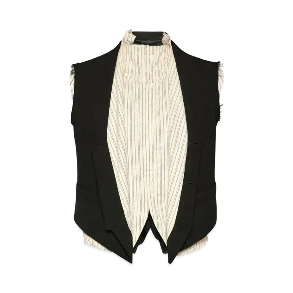 Maison Margiela Men's Anonymity of The Lining Waistcoat "Black"